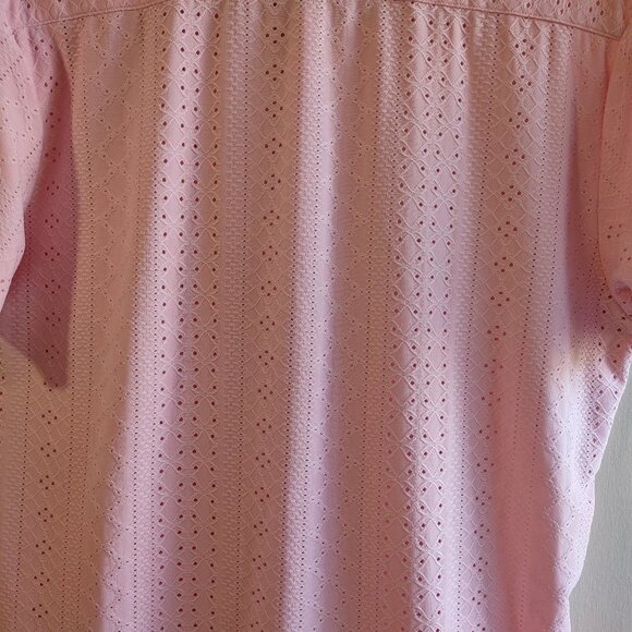 COOFANDY Short Sleeve Retro Eyelet Shirt Resort Tropical Men's Size Medium Y2K - Picture 3 of 7